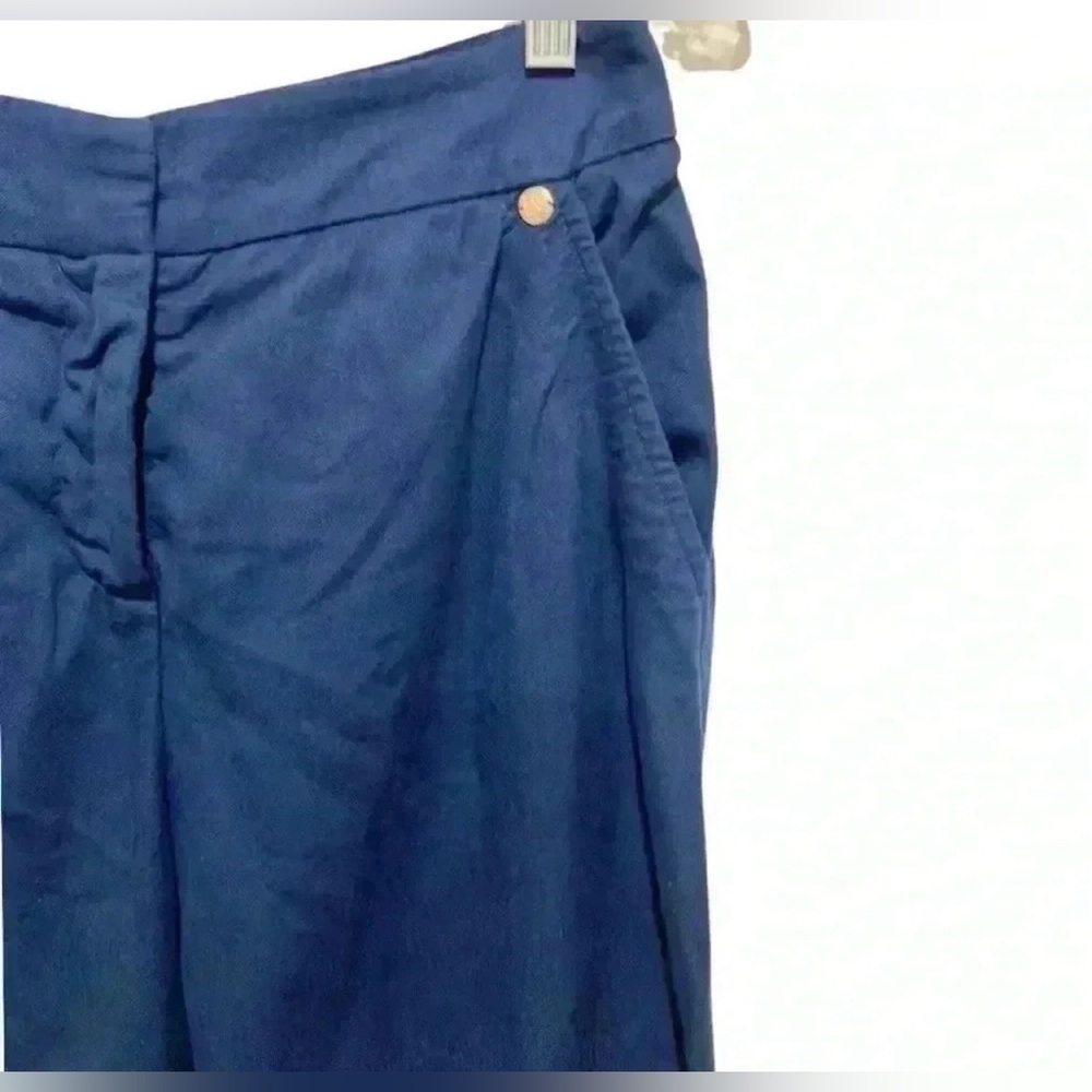 Trina Turk Navy Blue Cotton Blend Straight Leg
Trouser - Picture 5 of 8
